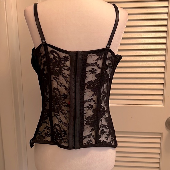 Seven ‘til Midnight Corset style Lace Up Lingerie Bustier Top 1X/2X - Picture 4 of 11
